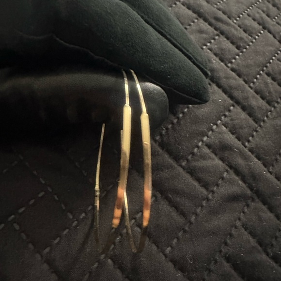 Lana Flat Magic 14k Hoops Women's Earrings. - Picture 2 of 7